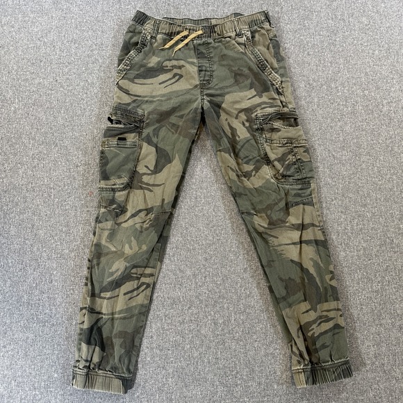 Wrangler Pants - Wrangler Cargo Jogger Pants Camo Camouflage Drawstring Women's Size 16 Regular